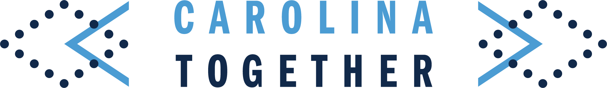 Carolina Together logo in navy and Carolina Blue.